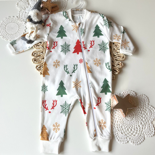 Mamatti Babies' Pajacifier PS01 Merry Christmas - Senza piedi, con cerniera
