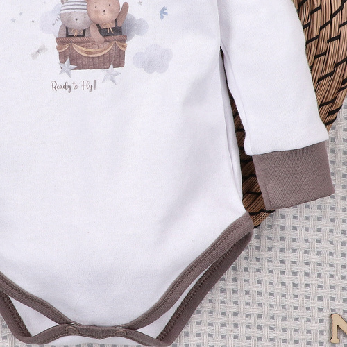 Body Nini 100% Balloon Friends cotone biologico, prodotto in Polonia