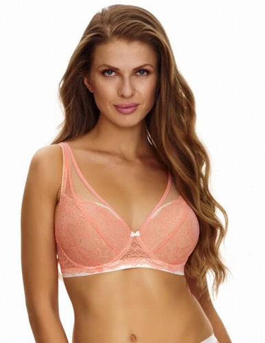 2453 Reggiseno Lupoline soft bralette - pesca