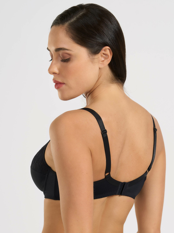 Reggiseno imbottito Delia - comfort e vestibilità elegante Spiman nero