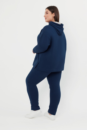 Felpa con cappuccio da donna Lagos Moda italiana - denim