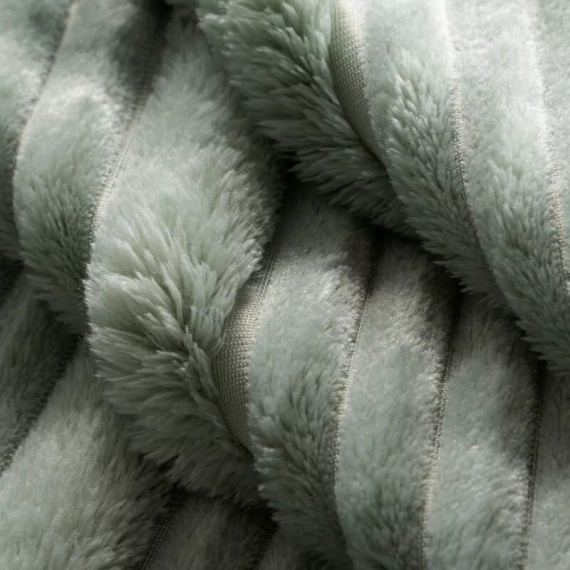 Coperta copriletto Nina 220x200 flanella 3D morbida Eurofirany 300 GSM salvia