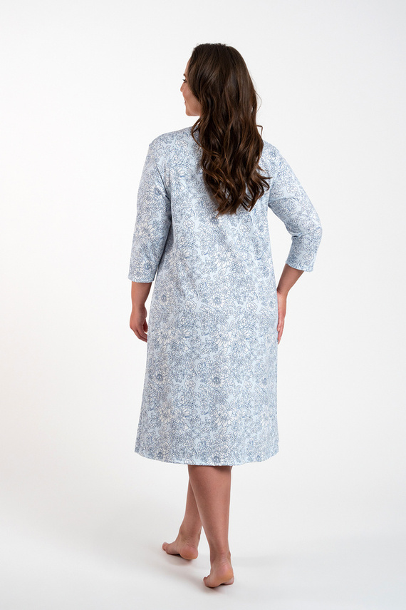 Camicia da notte Antonia Moda italiana - stampa blu