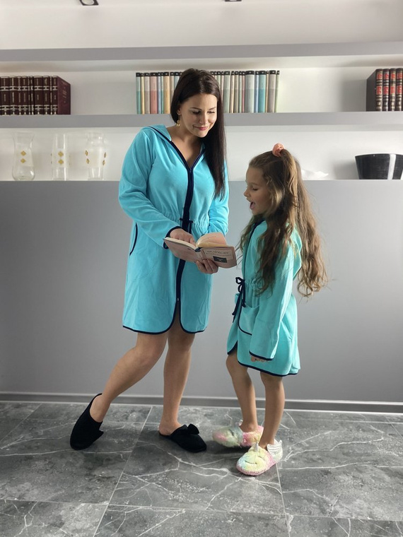 374 / 375 Accappatoio per bambini Desiree - menta