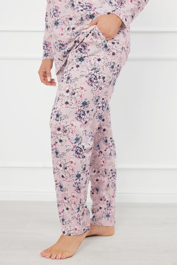 Toliana Pigiama donna manica lunga, pantaloni lunghi Moda italiana