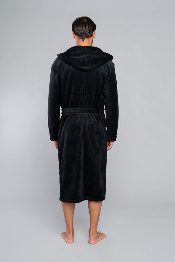 Mimas Accappatoio da uomo con cappuccio Moda italiana - cammello