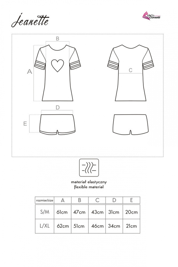 Jeanette LC 55732 Pigiama donna LivCo Corsetti Moda