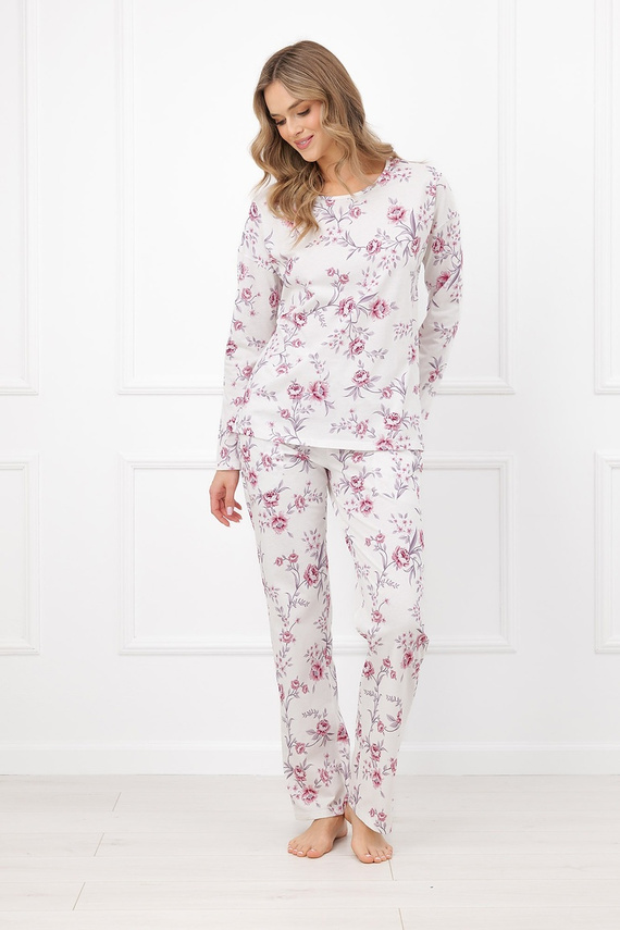 Pigiama donna Beauty Italian Fashion 100% cotone manica lunga pantaloni