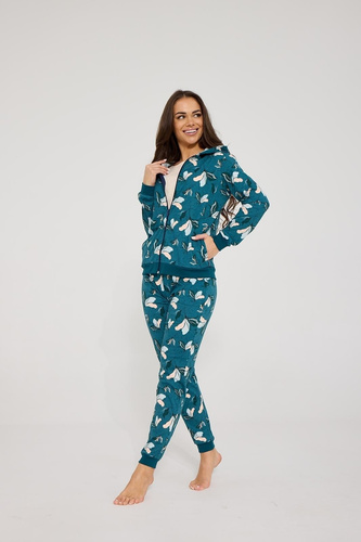 Cornette Betty 355/512 pigiama donna 3 pezzi 100% cotone marine
