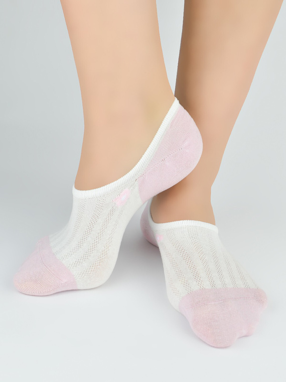 Calzini ballerina donna ST091 Noviti cotone invisibili silicone comfort