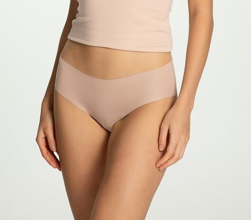 Slip donna Julimex Cotton Mood Classic beige - cotone, senza cuciture, liscio, taglio classico