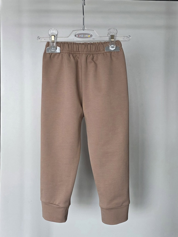 Tuta Bambino Leon Bambarillo Beige in Cotone con Zip 95% Cotone