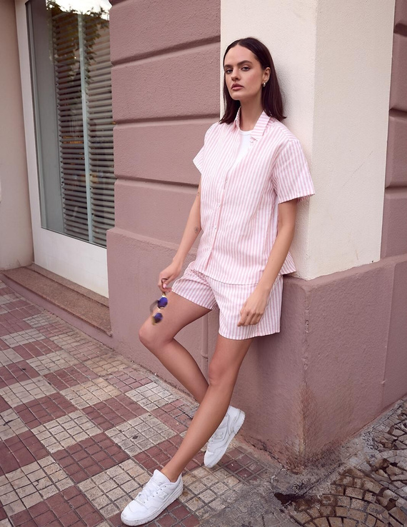 Pigiama da donna Donata Sensis - verde ecru