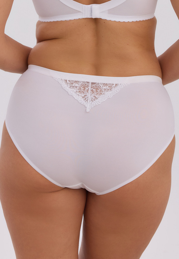 Slip donna Gaia Kiara GFP051 bianco – elegante slip ricamato in microfibra