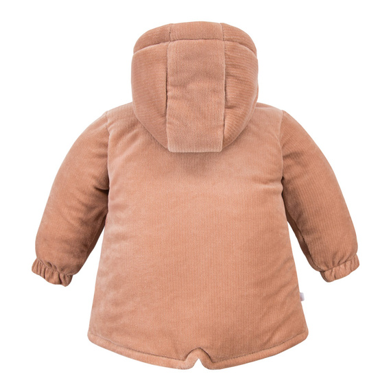 Giacca invernale Beary Cool Eevi - beige, per bambini, con cappuccio