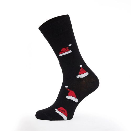 Cornette Gift 914/08 completo uomo natalizio boxer e calzini rosso-nero