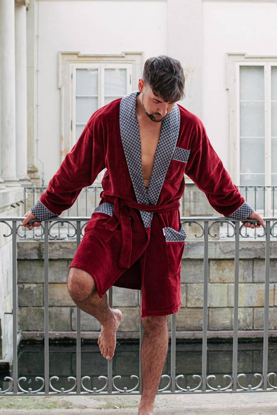 772 Vestaglia da uomo Bonjour in forex - marrone