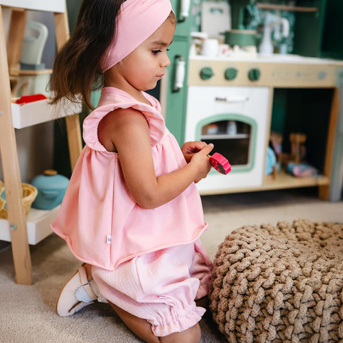 Body tunica bambina Eevi Cherry rosa ciliegie cotone