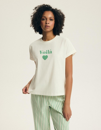 Pigiama donna Henderson Darlan 43707 – cotone, pantaloni lunghi, stampa