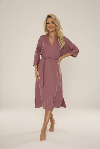 942 Visa Accappatoio lungo De Lafense - berry