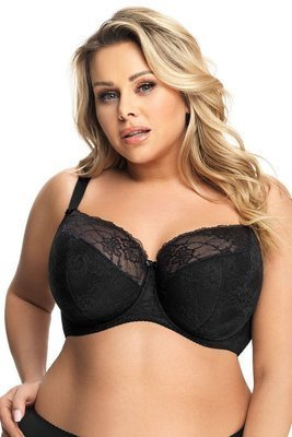 Gorsenia K 357 Blanca reggiseno semi-imbottito nero