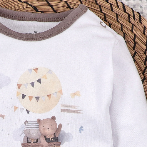 Body Nini 100% Balloon Friends cotone biologico, prodotto in Polonia