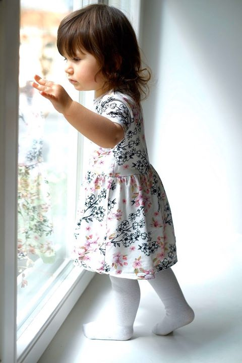Body con gonna Milk & Love fiori chiari manica corta