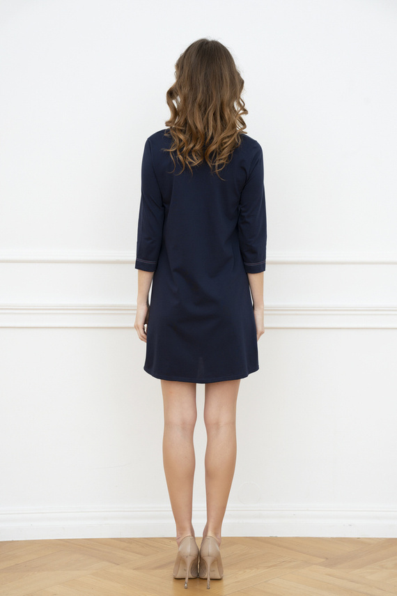 Camicia da gravidanza e allattamento Balm. manica 3/4 Italia Fashion - blu navy