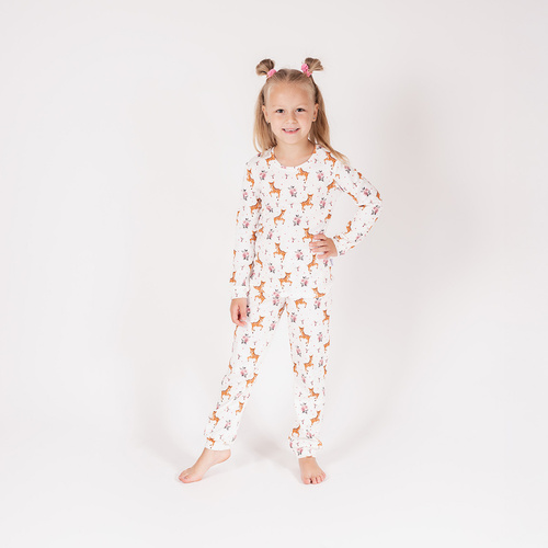 216036 Pigiama da bambino Lala Nicol - cotone, manica lunga, disegno sartoriale