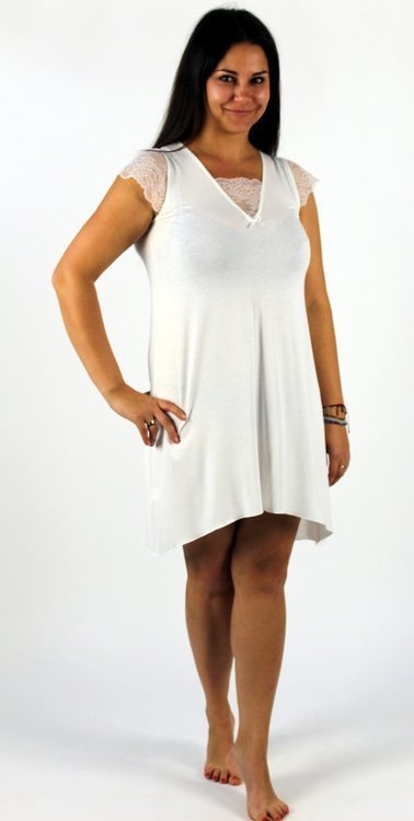 340 Camicia da notte Fanny Forex - bianco