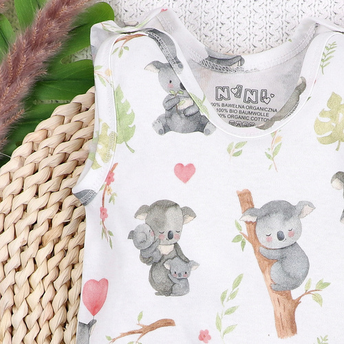 Nini Tutina Neonato Sweet Koala 100% Cotone Biologico – Made in Polonia