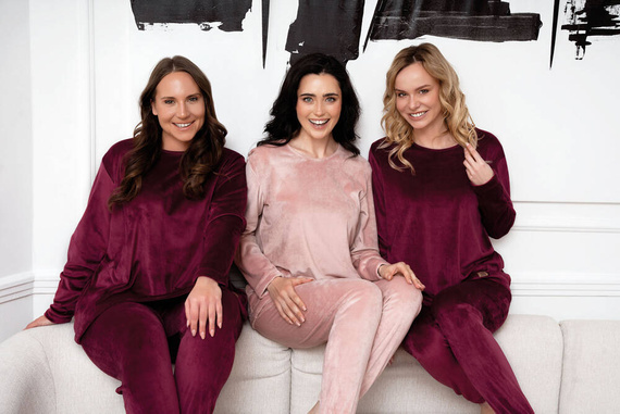 Akara Set da donna Italian Fashion - rosa cipria