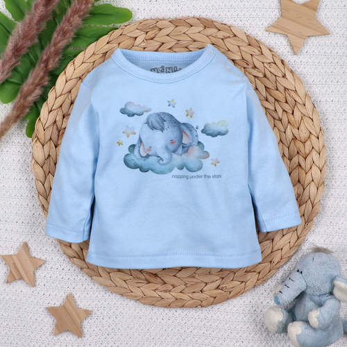 ABN-5611 Camicetta per neonati Little Dreamers Nini in cotone biologico - cucitura senza nichel, produzione biologica, polacca
