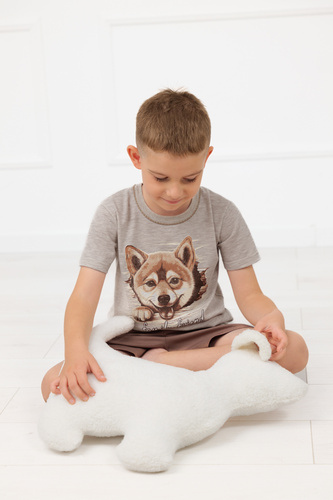 Pigiama bambino Shiba Italian Fashion 100% cotone shorts