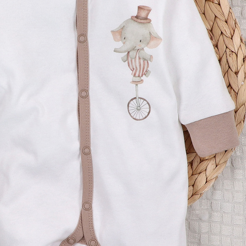 ABN-5586 Circus Baby Pajac Nini - 100% cotone organico, anallergico, produzione polacca