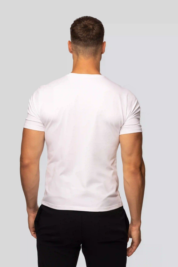 T-shirt Urban da uomo in cotone bianco- Vestibilità classica, alta qualità, flessibilità, comfort per tutto il giorno