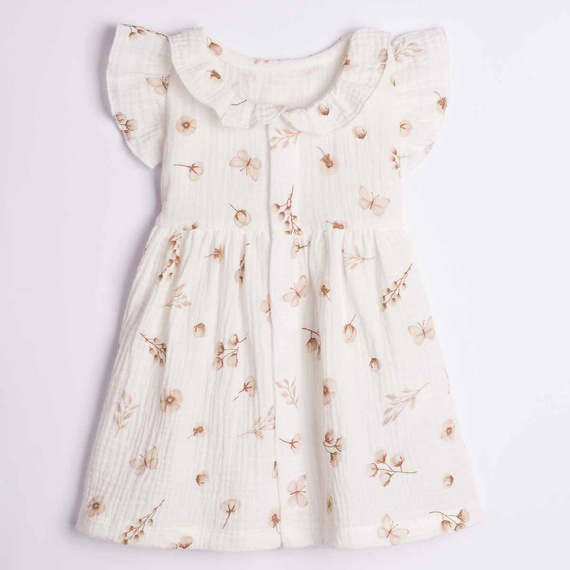 Nicol 224240 Abito in Mussola per Bambina 100% Cotone per l'Estate