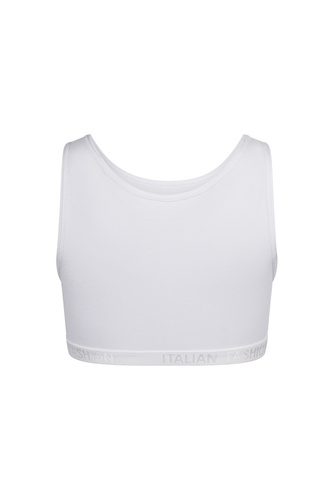 Nikola Reggiseno per bambine con spalline larghe Moda italiana - bianco