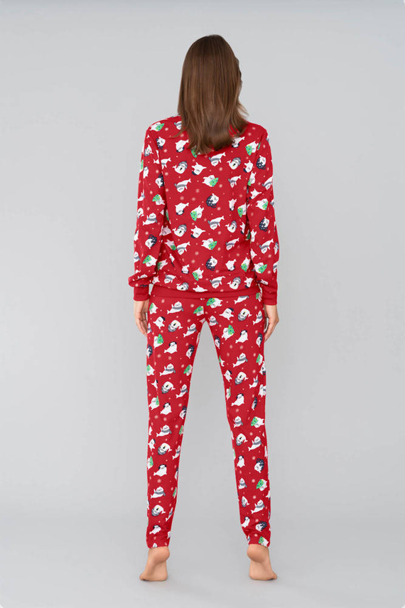 Koda Pigiama da donna stampa moda italiana rosso