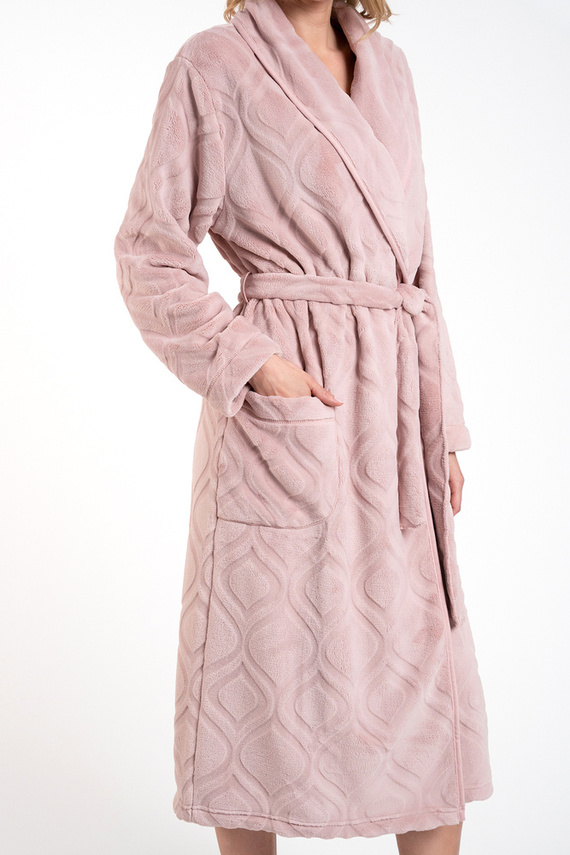 Morena Accappatoio in pile da donna Іtalian Fashion - rosa cipria