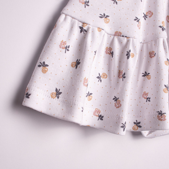 Nicol 220159 body vestitino bimba cotone floreale con volant