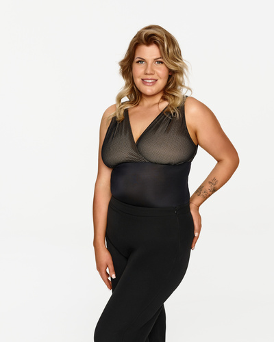 258 Lupoline corpo donna - maglia trasparente, elegante, da sera