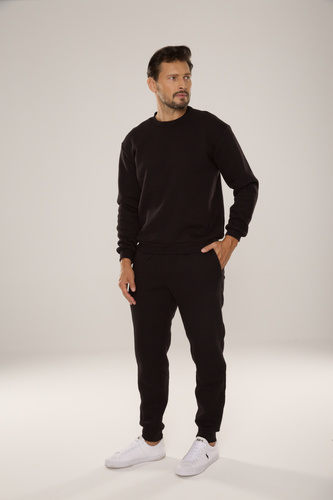 813 Indigo Tuta da uomo di De Lafense - nero