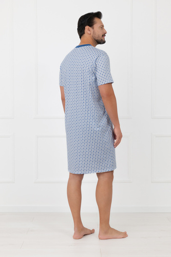 Camicia da notte uomo Niger Italian Fashion cotone manica corta