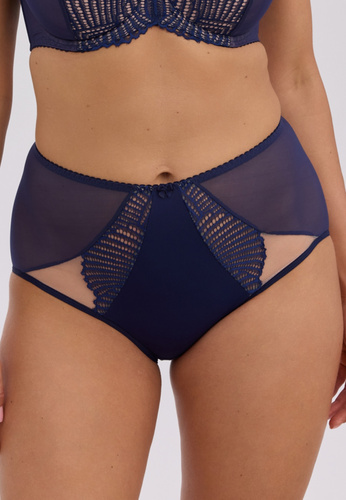 GFP 1365 Brigitta Gaia Slip Donna in Pizzo Blu Navy Comfort