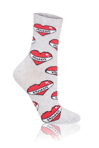 S122D Mamma Calze lunghe Moda Italiana - grigio