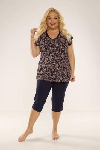 489/491 Pigiama Mia Plus Size Donna Forex - blu navy