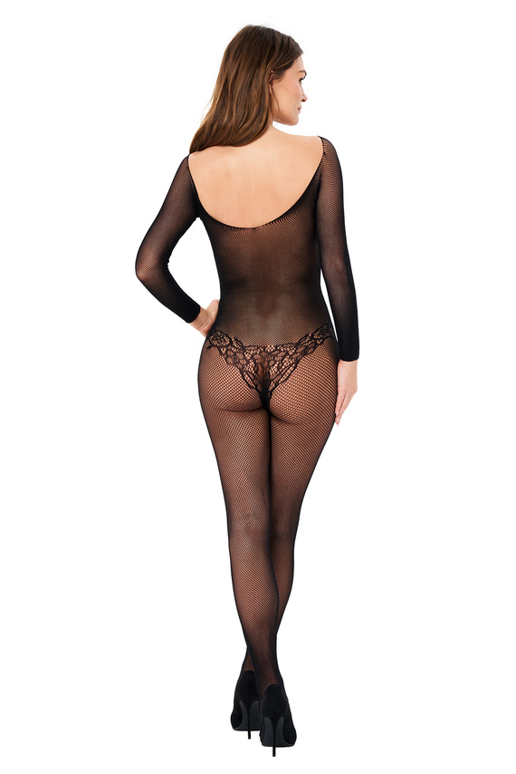 Bodystocking Kotek BG003 nero S/M/L – rete elastica