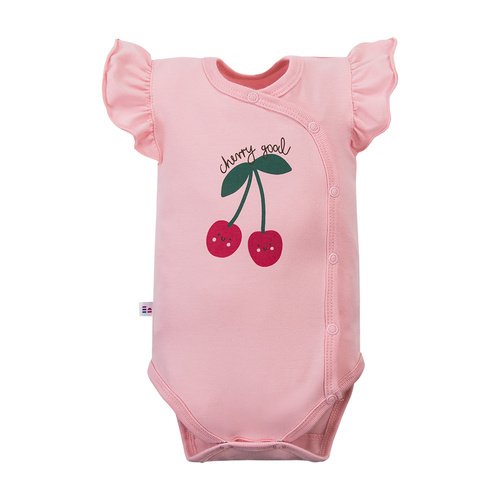 Body neonato Eevi Cherry manica corta cotone elastico comodo