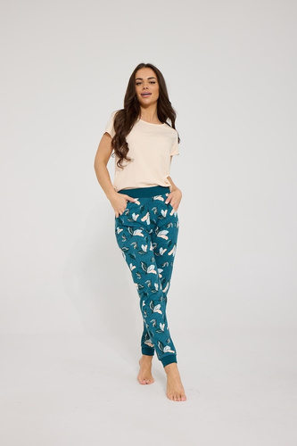 Cornette Betty 355/512 pigiama donna 3 pezzi 100% cotone marine